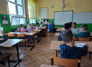 Grupa IV z wizytą w Szkole Podstawowej nr 174 w Łodzi.